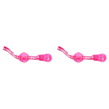 2PK Chicco Nursing Baby Soother Dummy Clip & Cover 0m+ Pink