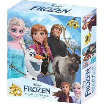 500pc Prime Disney Frozen 3D Jigsaw Puzzle 61x46cm 6y+