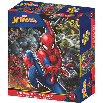 500pc Prime Marvel Spider-Man 3D Jigsaw Puzzle 61x46cm 6y+