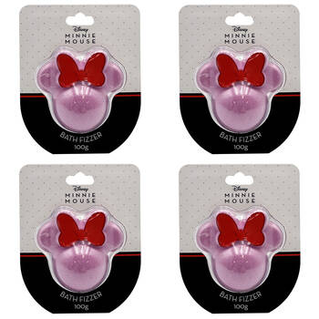 4PK Disney Mickey & Minnie Mouse Bath & Body Range 100g Bath Fizzer