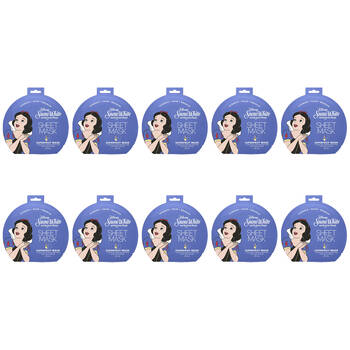 10PK Disney Snow White Hydrating Sheet Gentle Facial Mask