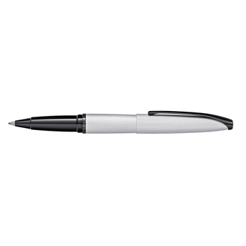 Cross ATX Brushed Chrome Etched Diamond Synthetic Resin Ball Point Pen
