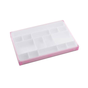 Gamegenic Token Silo XL Tabletop Gaming Dice/Card Tray - Pink/White