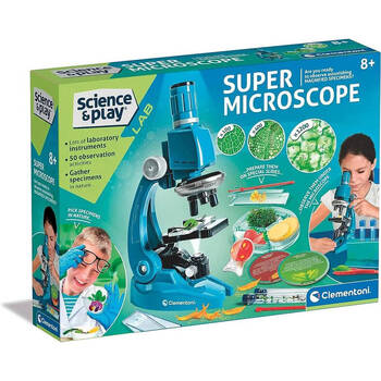 Clementoni Science & Play Lab Super Microscope Toy Kids 8y+