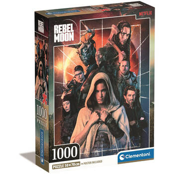 1000pc Clementoni Netflix Rebel Moon Compact 1 Jigsaw Puzzle 50x70cm