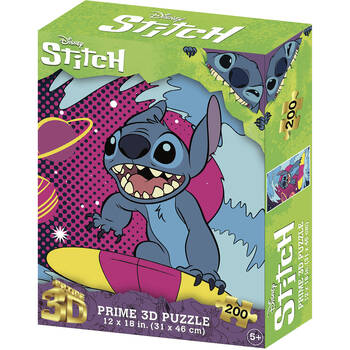 200pc Prime Disney Stitch #1 3D Jigsaw Puzzle Game 31x46cm 5y+