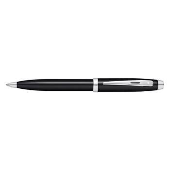 Sheaffer 100 Ball Point Pen Lacquer/Chrome Plate Black