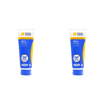2PK Cancer Council 250ml Ultra Sunscreen SPF50+ Body Lotion