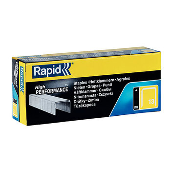 5000PK Rapid Galvanised Finewire 13/8mm Staples For Stapler Gun