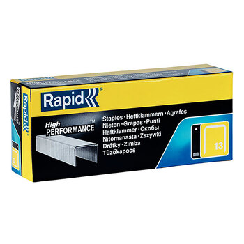 5000PK Rapid Galvanised Finewire 13/10mm Staples For Stapler Gun