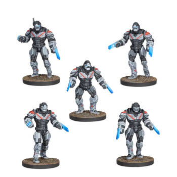 5pc Mantic Games Firefight Assault Enforcers w/ Phase Claws RPG Miniatures