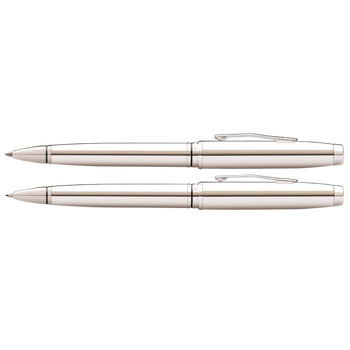 2pc Cross Coventry Ball Point Pen & 0.7mm Pencil Set Lustrous Chrome