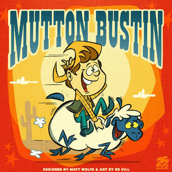 25th Century Games Mutton Bustin Party Board Game 8y+