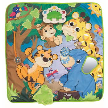 Chicco Toy 76cm Musical Jungle Play Mat Square 0m+