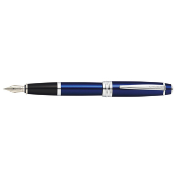 Cross Bailey Medium Fountain Pen Writing Stationery Blue Lacquer