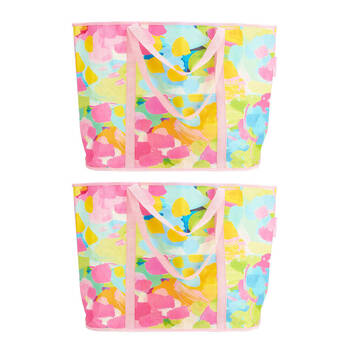 2PK Annabel Trends Jumbo Beach Bag Tote 72x47cm - Good Vibes
