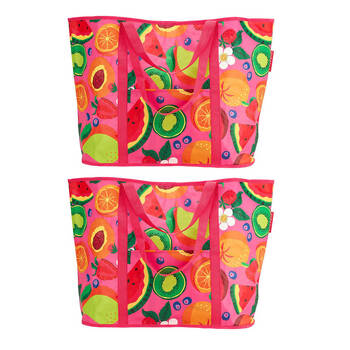 2PK Annabel Trends Jumbo Beach Bag Tote 72x47cm - Tropicana
