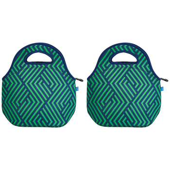2PK Annabel Trends 30cm Neoprene Lunch Bag Food Storage - Zig Zag