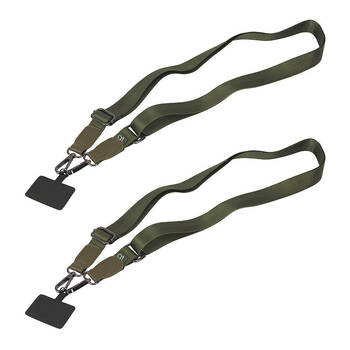 2PK Annabel Trends AT Mobile Phone Strap Lanyard Accessory 180cm Olive
