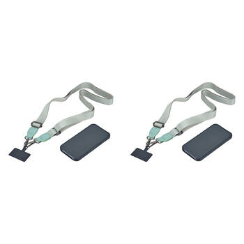 2PK Annabel Trends Stylish Hands-Free Accessory Phone Strap Lanyard Sage