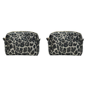 2PK Annabel Trends Cosmetic Bag Personal Organiser Small 18x20cm - Ocelot
