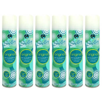 6PK Shelley Instant Refresh Dry Shampoo Spray Original For All Hair Types 200ml