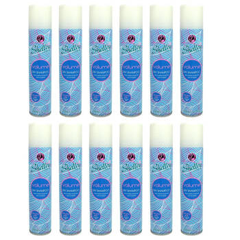 12PK Shelley Instant Refresh Dry Shampoo Spray Volume For All Hair Types 200ml