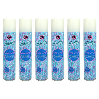 6PK Shelley Instant Refresh Dry Shampoo Spray Volume For All Hair Types 200ml