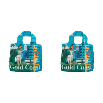 2PK Annabel Trends Australia Shopping Tote Bag 50x42cm - Gold Coast