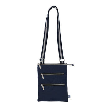 Annabel Trends AT Travel 3-Zip Sling Bag 23.5x18.5cm - Navy