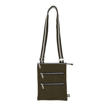 Annabel Trends AT Travel 3-Zip Sling Bag 23.5x18.5cm - Olive