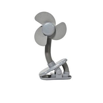 Childcare Baby Pram/Stroller Clip on Battery Fan Grey