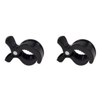 2x 4pc Childcare Lightweight Multi-Sized Stroller/Pram Hooks Black