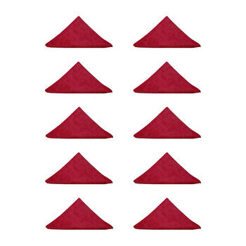 10PK Cleanlink Microfibre Cleaning/Surface Drying Cloth 40x40cm Red