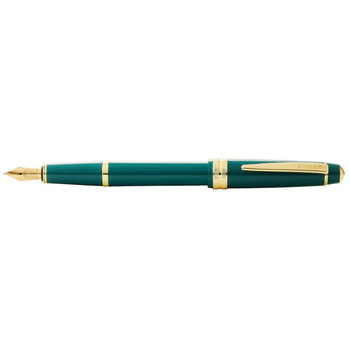Cross Bailey Light Gloss Fine Fountain Pen Writing Stationery Green/Gold