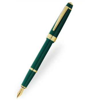 Cross Bailey Light Gloss X Fine Fountain Pen Writing Stationery Green/Gold