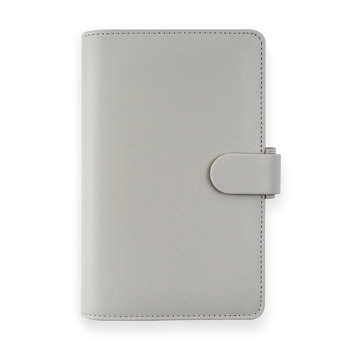 Filofax Saffiano Personal Compact Organiser Faux Leather - Granite