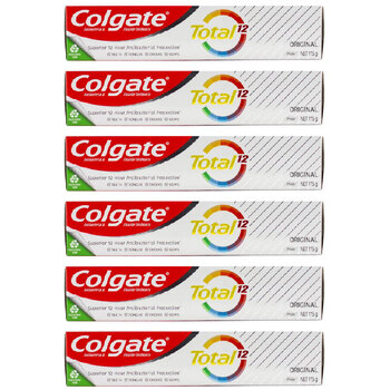6PK Colgate 115g Flouride Toothpaste Tube Total 12 Original Dental Care