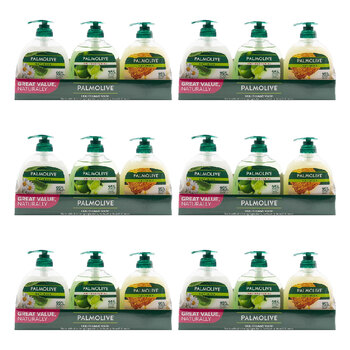 18pc Palmolive 250ml Liquid Hand Wash Pump Assorted