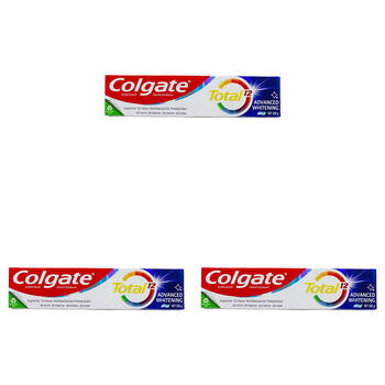 3PK Colgate Total 12 Advanced Whitening 200g Toothpaste 