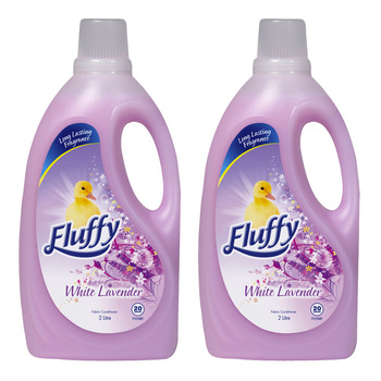 2PK Fluffy 2L Fabric Conditioner White Lavender