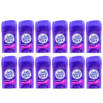 12PK Mennen Invisible Lady Speed Stick Deodorant Cool & Fresh 24H Protection 45g