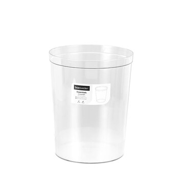 Boxsweden 21.5cm Crystal Waste Bin - Clear