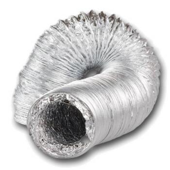 Silver Aluminium Air Ducting 5m [100mm]