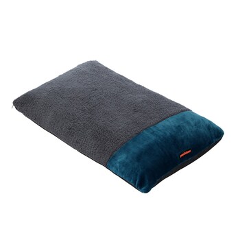 Paws & Claws Primo 90x60cm Plush Pillow Bed Medium - Charcoal/Blue 