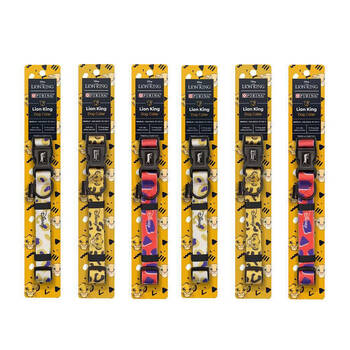 6x Purina Disney Lion King Dog Neck Collar Assorted Medium Strap