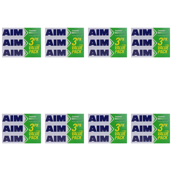 24pc Aim 90g Fluoride Toothpaste Tube Freshmint Dental Oral Care