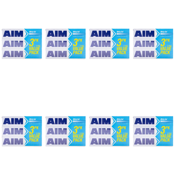 24pc Aim 90g Fluoride Toothpaste Tube Minty Gel Dental Oral Care