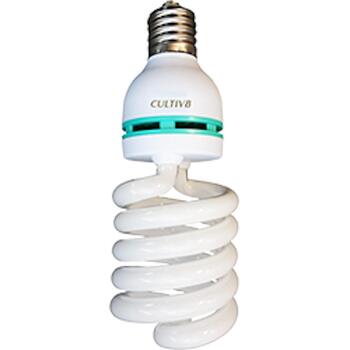 Cultiv8 CFL Compact Flourescent Grow Lamp White 6400K [75W]