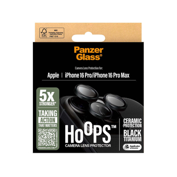 PanzerGlass Ceramic Hoops Lens Protector For iPhone 16 Pro Max